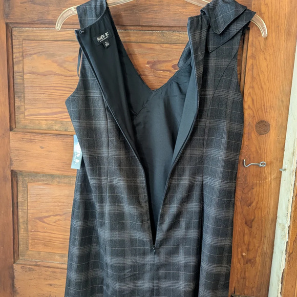 Allen B. By Allen Schwartz Gray Ruched Sheath Midi Dress - Picture 9 of 11